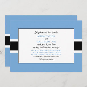 Batswana Flag, Flag of Botswana Wedding Invitation