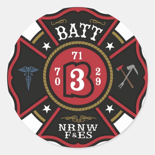 Batt.3 Helmet stickers (Front)
