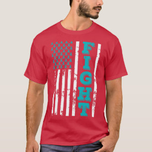 Batten Disease Awareness Fight American Flag 4th O T-Shirt