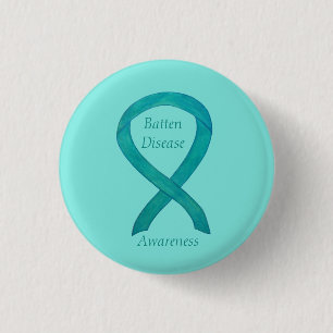 Batten Disease Awareness Ribbon Art Pin