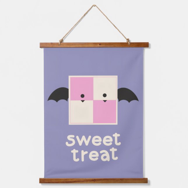 Battenberg Buddies - Wood Topped Wall Tapestry (Front)