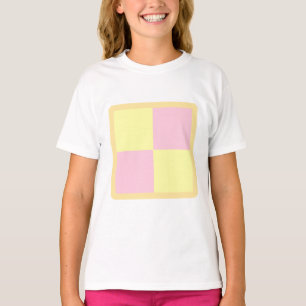 Battenburg Cake. Pink and Yellow. T-Shirt
