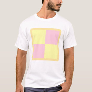 Battenburg Cake. Pink and Yellow. T-Shirt