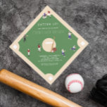 Batter Up Baseball Birthday Invitation<br><div class="desc">Put your game face on and celebrate with our Baseball birthday party invitation. It's perfect for any age. Add your custom wording to this design by using the "Edit this design template" boxes on the right hand side of the item, or click the blue "Customise it" button to arrange the...</div>