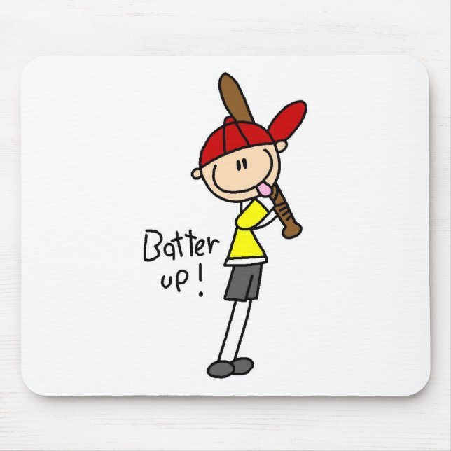 Batter Up Baseball Mousepad (Front)