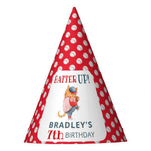 Batter Up! Baseball Sports Boys Birthday Party  Party Hat