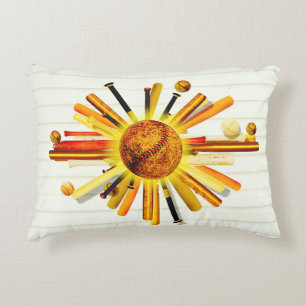 BATTER UP SUNDAY! ACCENT PILLOW
