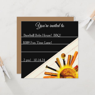 BATTER UP SUNDAY! INVITATION