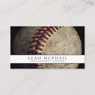 Battered Baseball Business Card