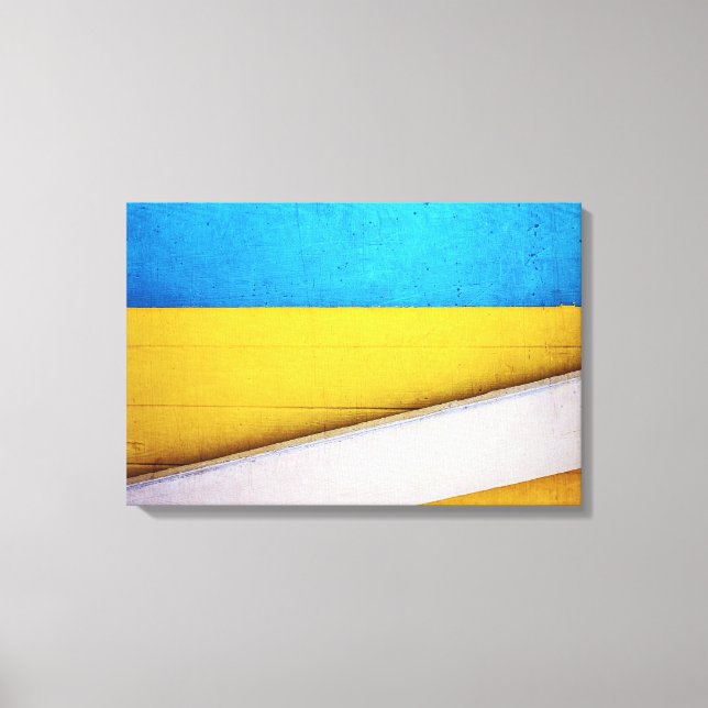 Battered Building-Minimal Abstract by STaylor Canvas Print (Front)