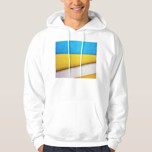 Battered Building-Minimal Abstract by STaylor Hoodie (Front)