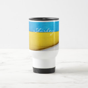 Battered Building-Minimal Abstract by STaylor Travel Mug