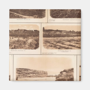 Batteries, redoubts, building, canal, bridge magnet