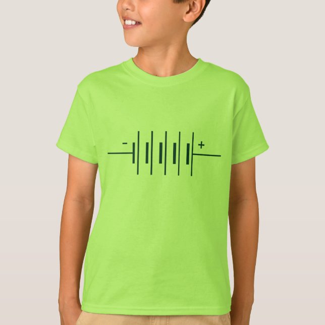 Batteries Symbol T-Shirt (Front)