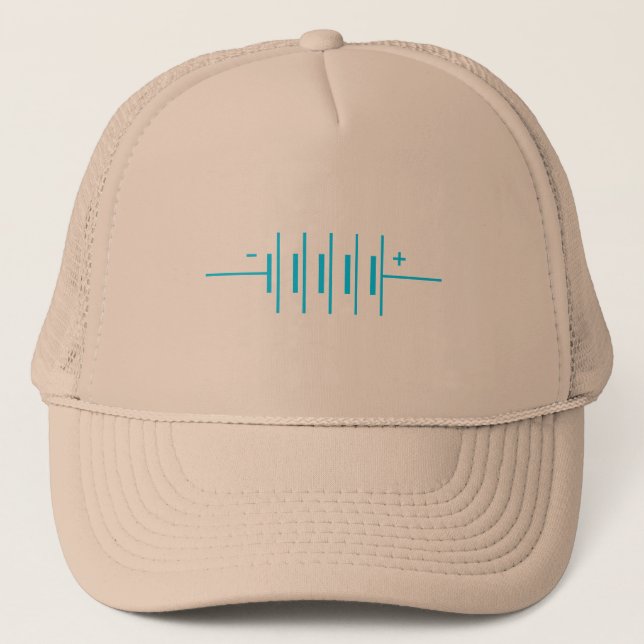 Batteries Symbol Trucker Hat (Front)