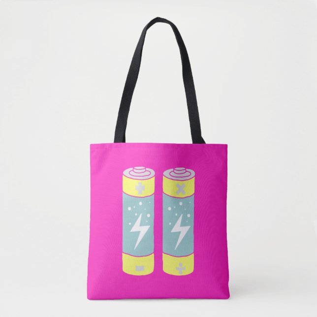 Batteries Tote Bag (Front)