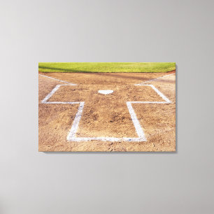 Batter's box canvas print