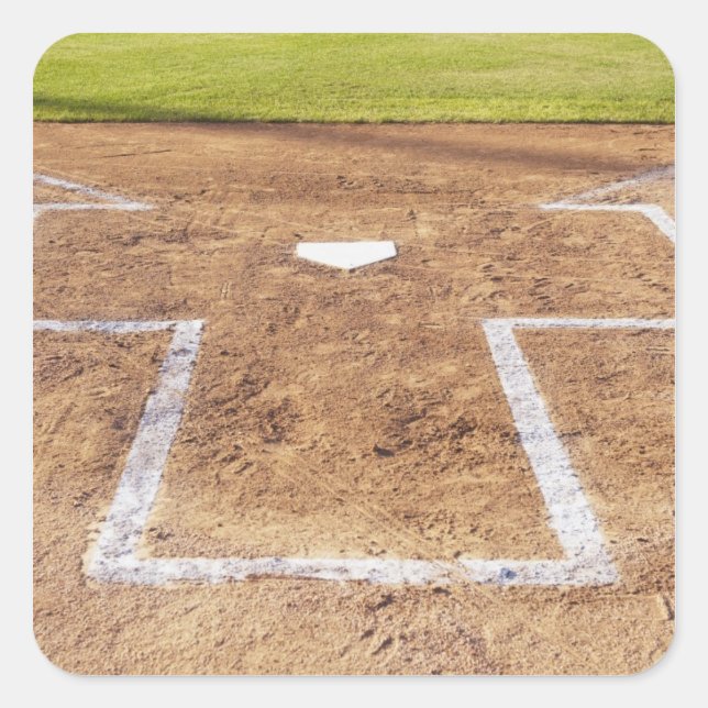 Batter's box square sticker (Front)