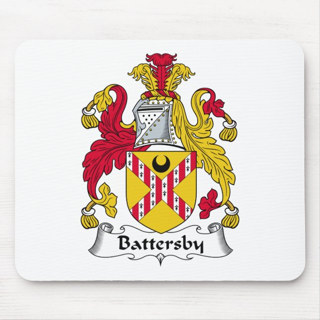 Battersby Family Crest Mouse Mat (Front)
