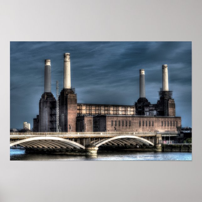 Battersea London Landscape Poster (Front)