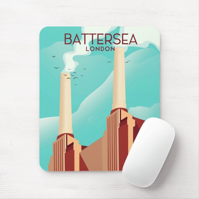 Battersea London Mouse Mat (With Mouse)