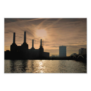 Battersea Power Station River Thames London Photo Print