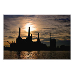 Battersea Power Station River Thames London Photo Print