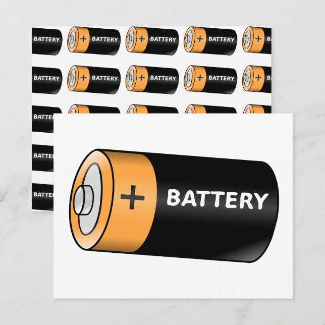 Battery Card (Front/Back)