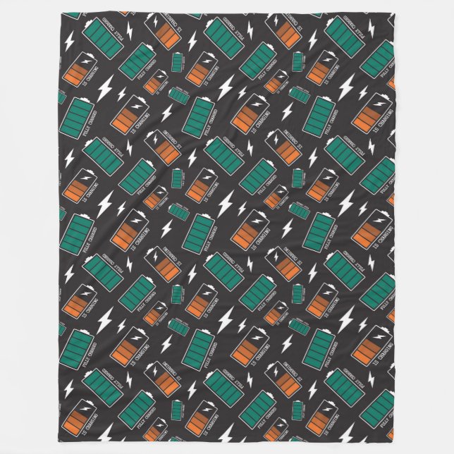 battery charging fleece blanket (Front)
