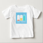 Battery Energy Charged By Candy Funny Baby T-Shirt<br><div class="desc">Funny cute shirt with batteries indicating energy levels fuelled by candy.</div>