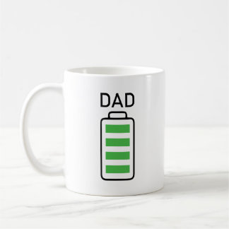 Battery Full Dad Mug – Gift for Dad, Grandpa