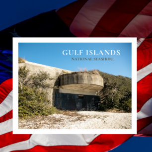 Battery Langdon, Fort Pickens, Gulf Islands NS Postcard