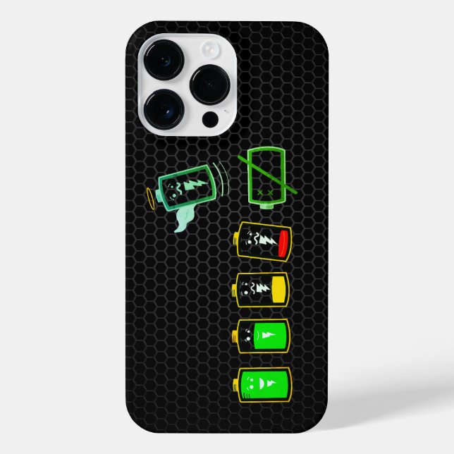 Battery Life - Groovy Green Vibe Edition  iPhone Case (Back)