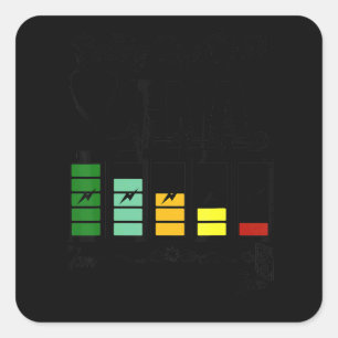 Battery Life Of A Cna Certified Nurse Assistant Cn Square Sticker