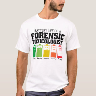 Battery Life Of A Forensic Toxicologist T-Shirt