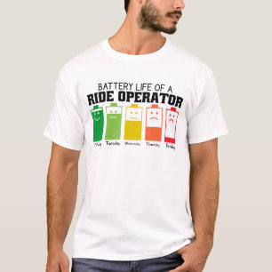 Battery Life Of A Risk Manager T-Shirt