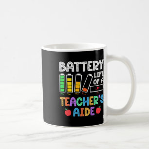 Battery Life Of A Teacher Aide Istant Para Back To Coffee Mug