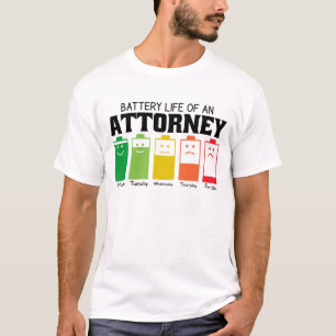 Battery Life Of An Attorney T-Shirt