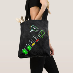 Battery Life - Retro Color Mix Edition Tote Bag
