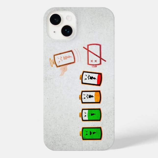 Battery Life -  Retro Edition iPhone  Case (Back)