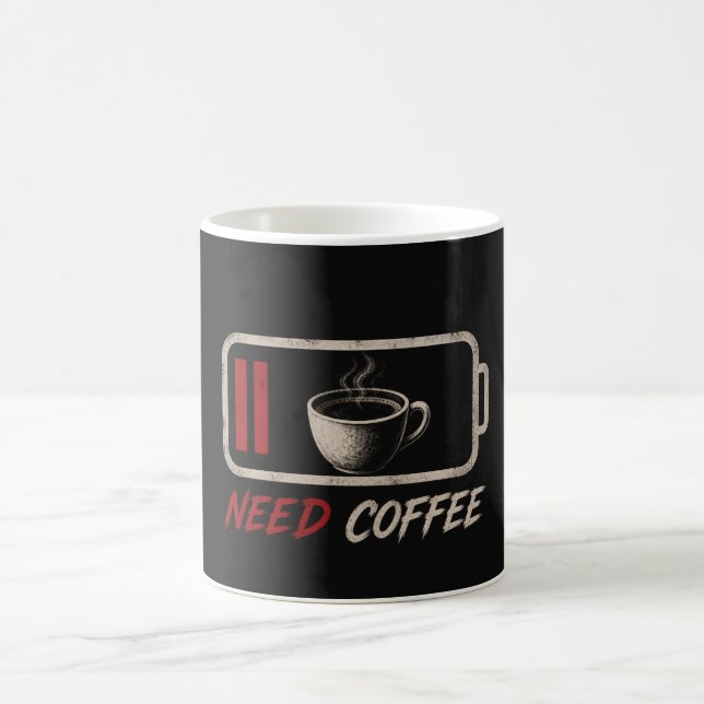Battery Low Need Coffee – Mug (Center)