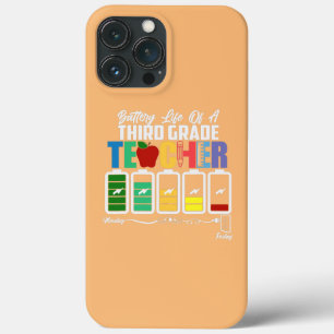 Battery Of Life A 3rd Third Grade Teacher Back To iPhone 13 Pro Max Case