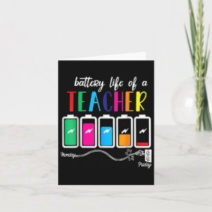 Battery Of Life A Teacher Thanksgiving Christmas Card