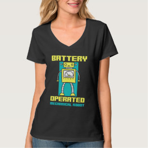 Battery Operated Mechanical Robot Robotics T-Shirt