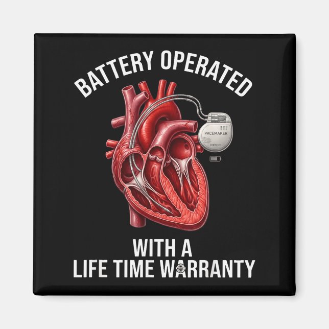 Battery operated with a life time warranty  magnet (Front)