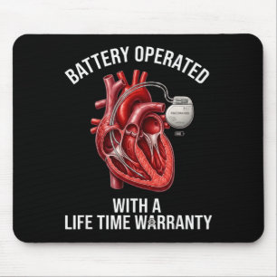 Battery operated with a life time warranty mouse mat