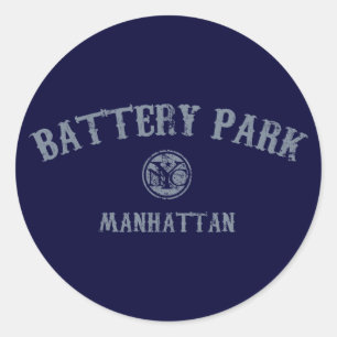Battery Park Classic Round Sticker