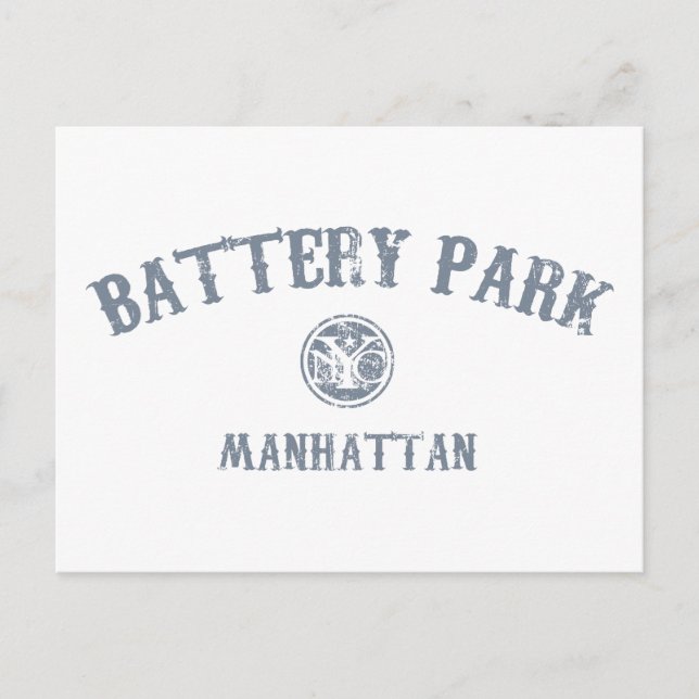Battery Park Postcard (Front)