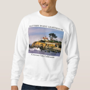 Battery Point Lighthouse, Crescent City California Sweatshirt