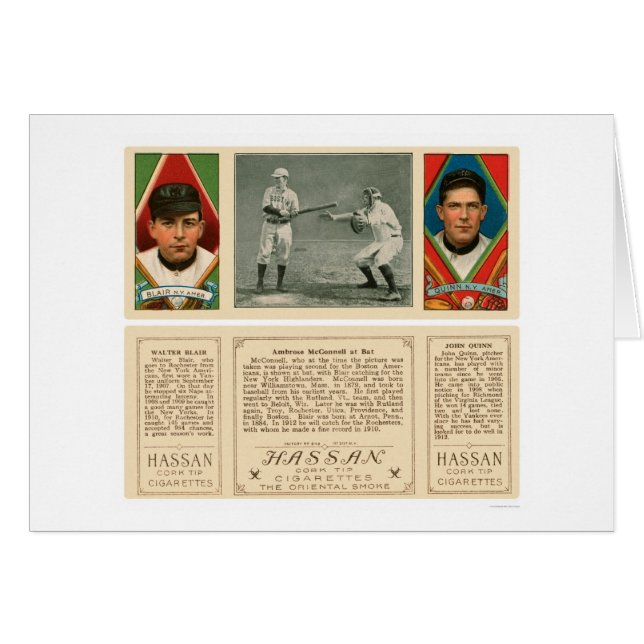 Batting Against Yankees Baseball 1912 (Front Horizontal)